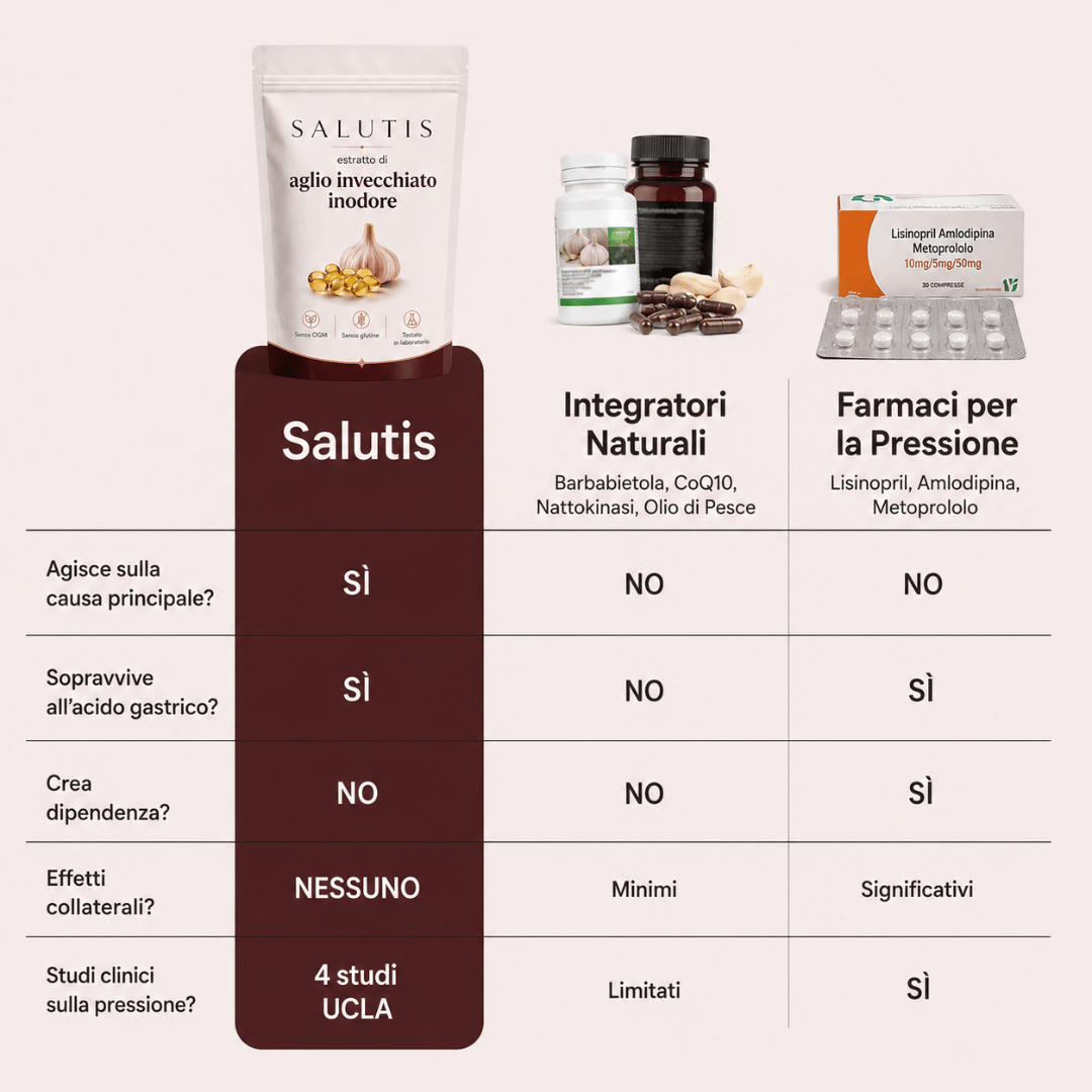 Estratto di Aglio Invecchiato — Supporto Clinico per la Pressione Sanguigna Prima di Ricorrere ai Farmaci